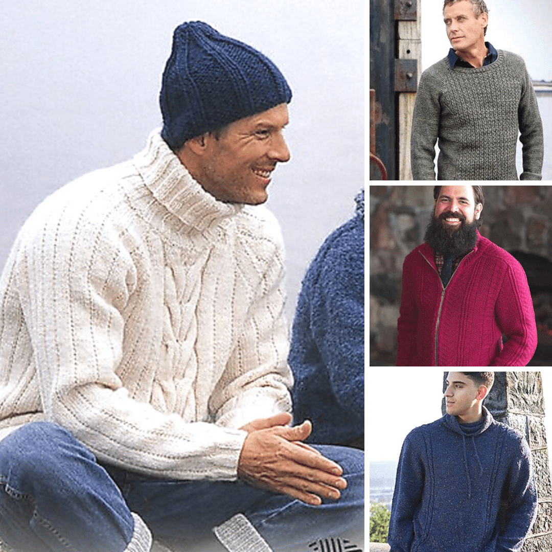 10 Mens Cable Sweater Knitting Patterns — Blog.NobleKnits